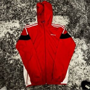 Adidas Originals Track Jacket Red Windbreaker